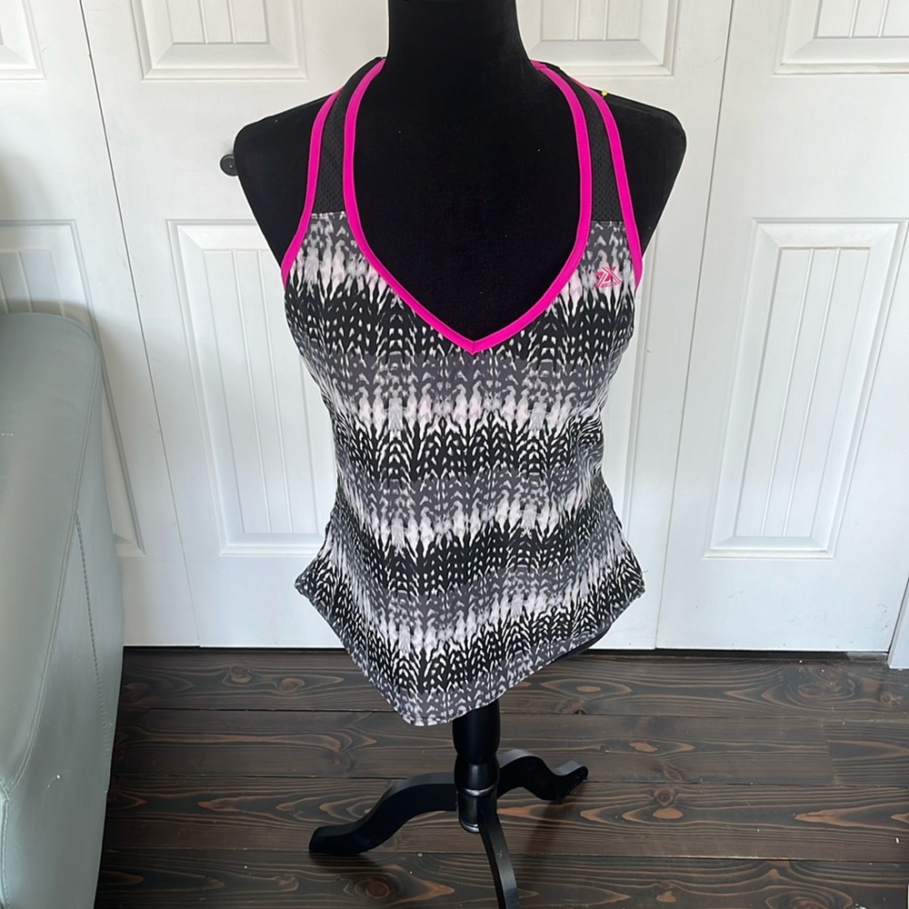 ZeroXposur Mulberry Mesh Racerback Tankini Swim Top Women's